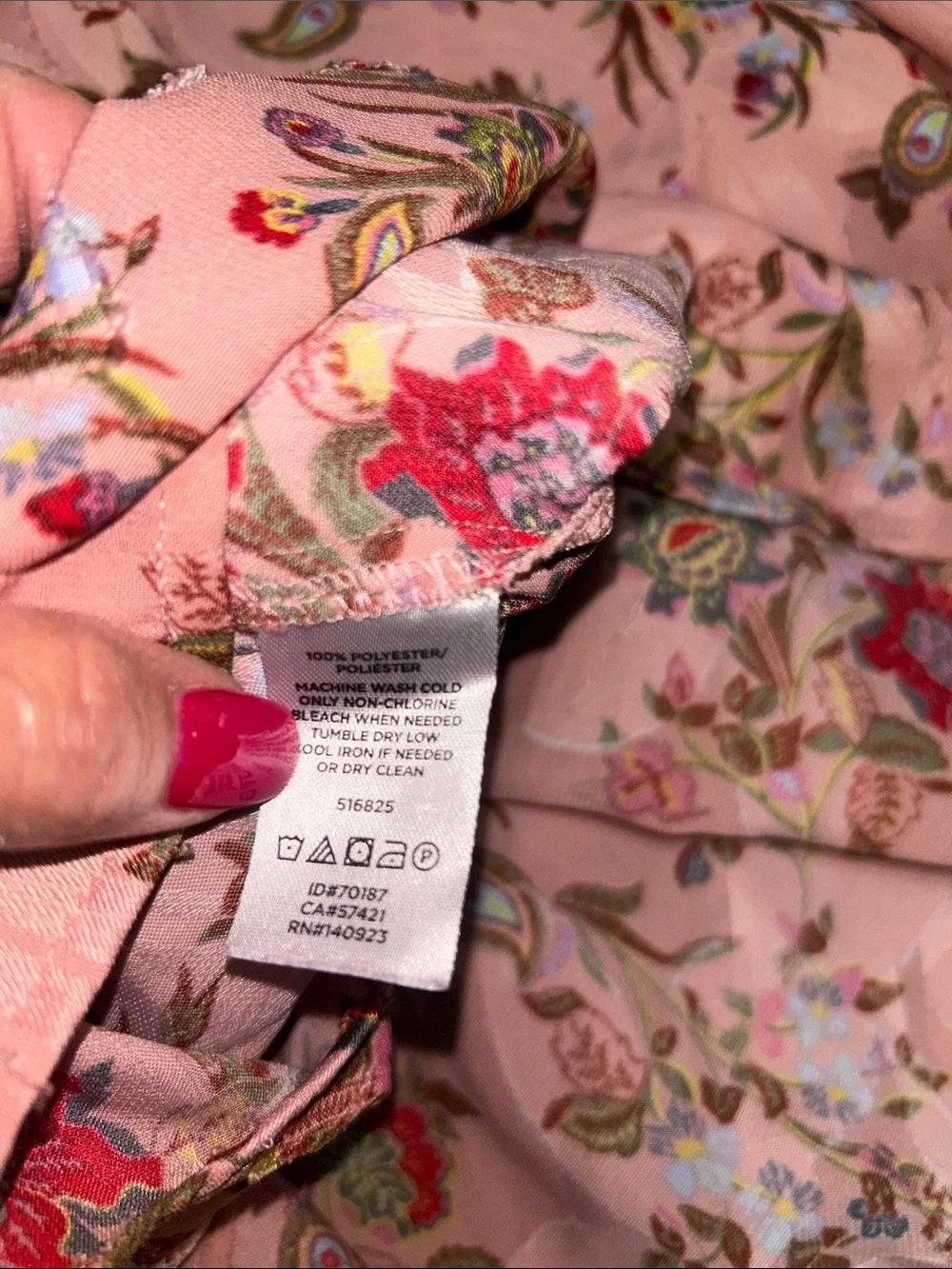 LOFT Pink Floral Puff-Sleeve Blouse